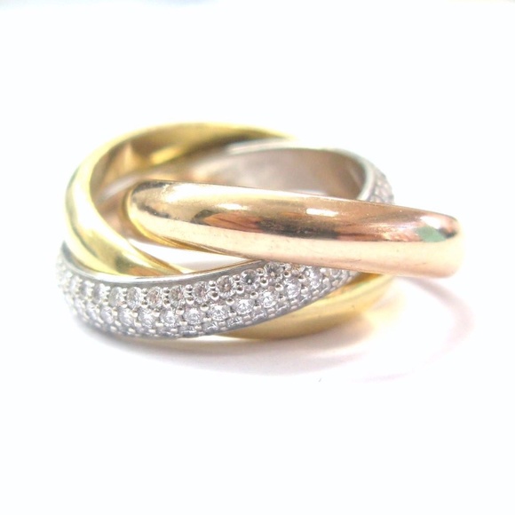 cartier 3 color ring